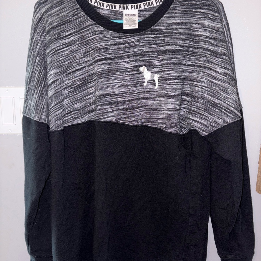 Victoria’s Secret PINK  Long Sleeve Knit Top Multicolored Size Medium  EUC